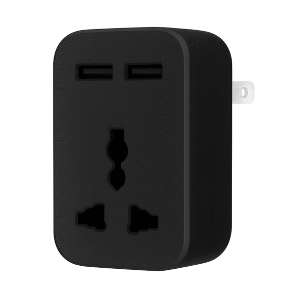 1-Outlet Plug Adapter with USB-C & USB-A Ports, Wall Mount, Overload Protection (2360000101) - Image 3
