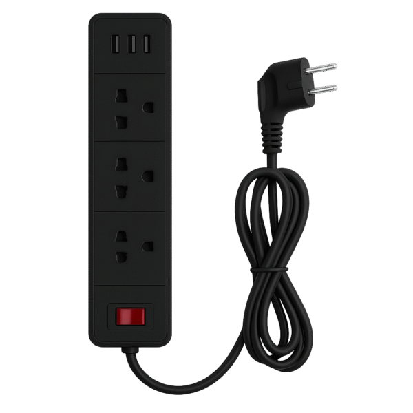 3-Outlet Power Strip with 1 USB-C + 2 USB-A Ports Overload Protection (2360000201) - Image 3