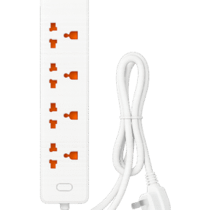 4-Outlet Power Strip with 3 USB-A Ports, 3.9ft Cord, 2500W Surge Protector, for Home & Office(2360000501)